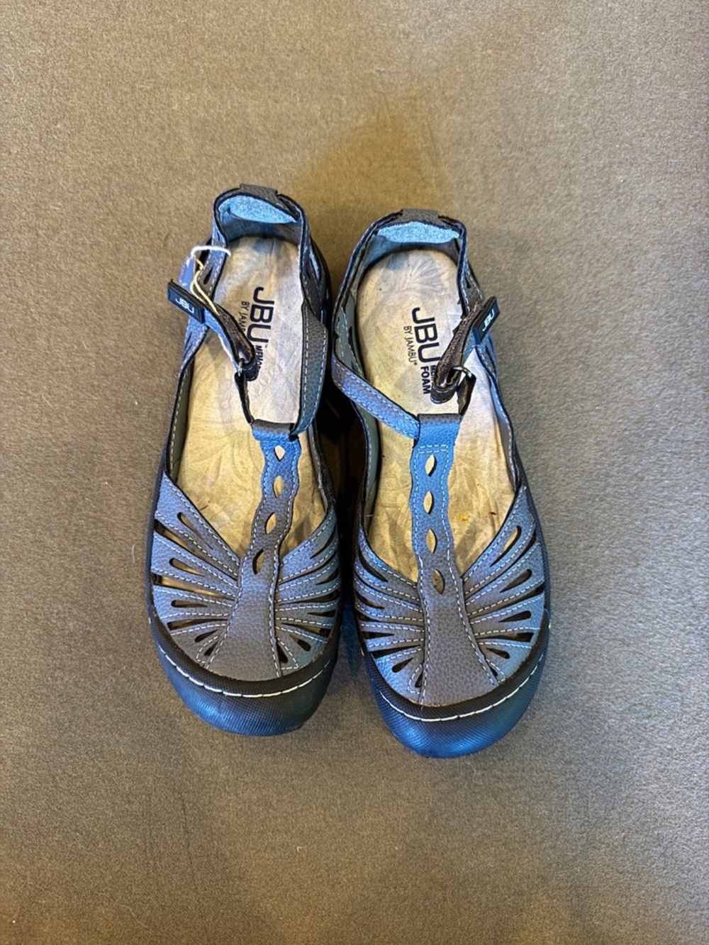 JBU By Jambu Melon Blue Vegan Mary Jane Shoes Size 6.5